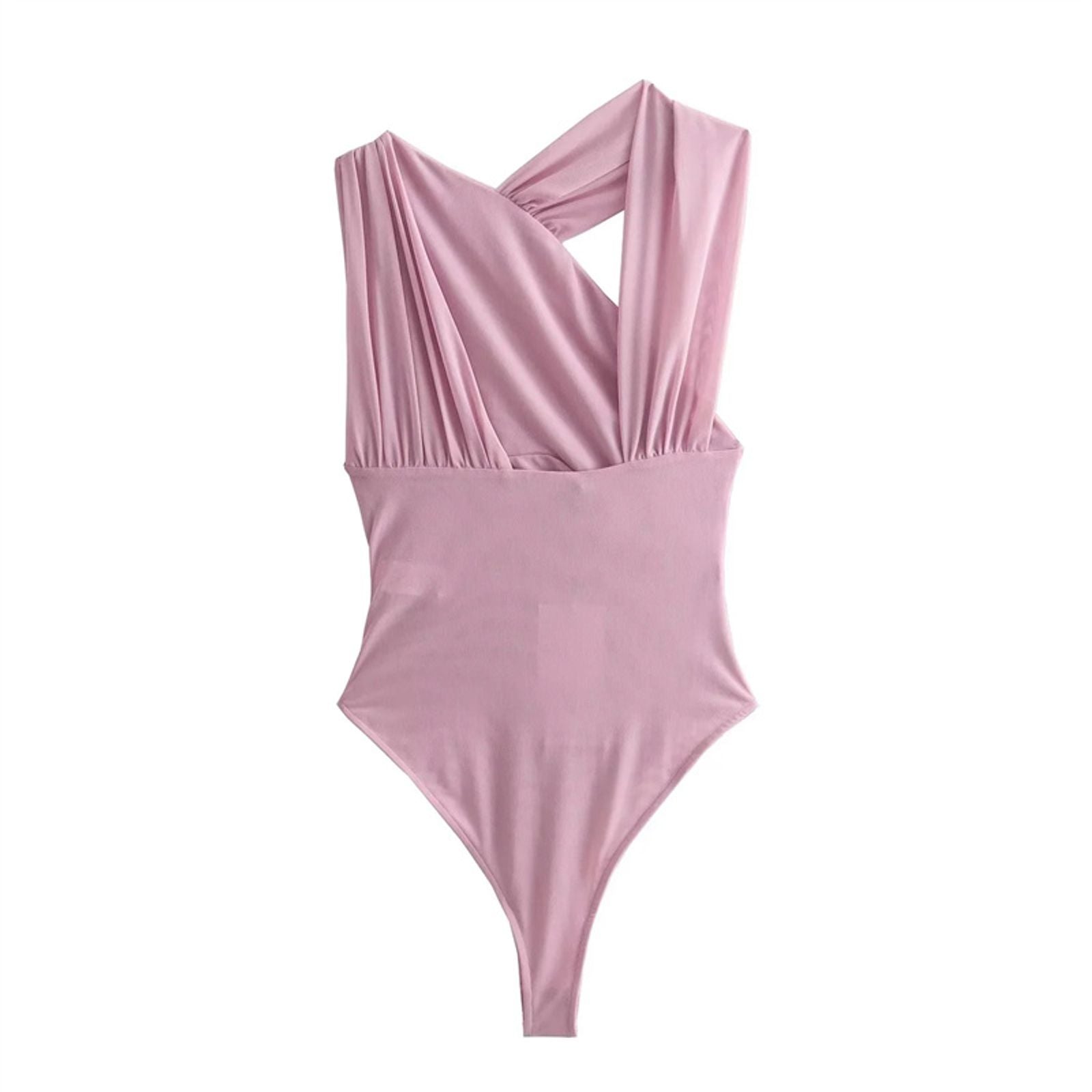 Leopard Print Mesh Sleeveless Bodysuit for Women