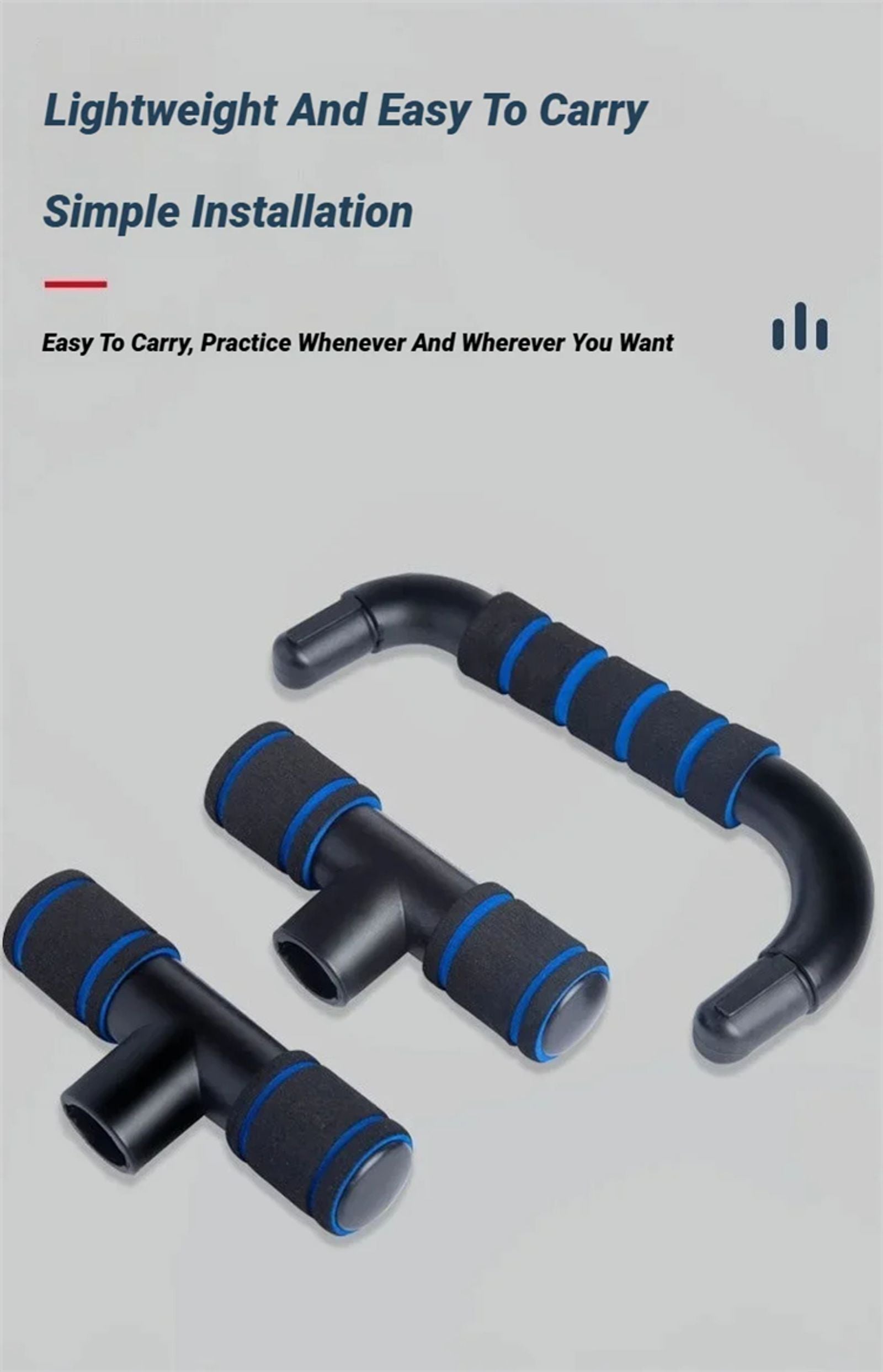 Portable Push Up Support with Anti-Skid Foam Handles