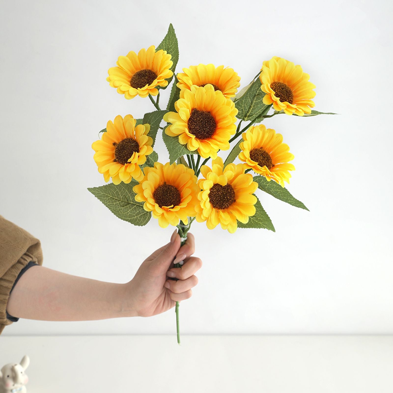 Sunflower Artificial Flower Bouquet for Home and Wedding Decor