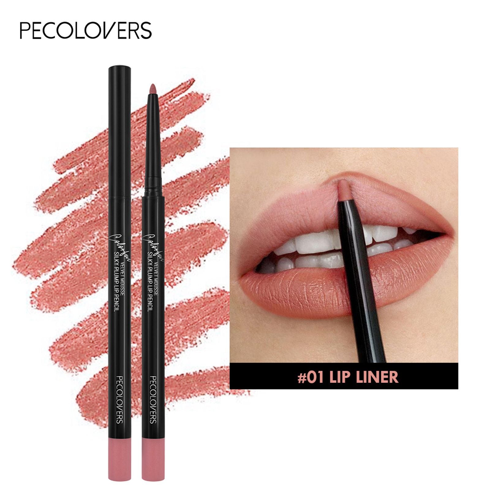 Waterproof Matte Lipliner Pencil - Long Lasting Red