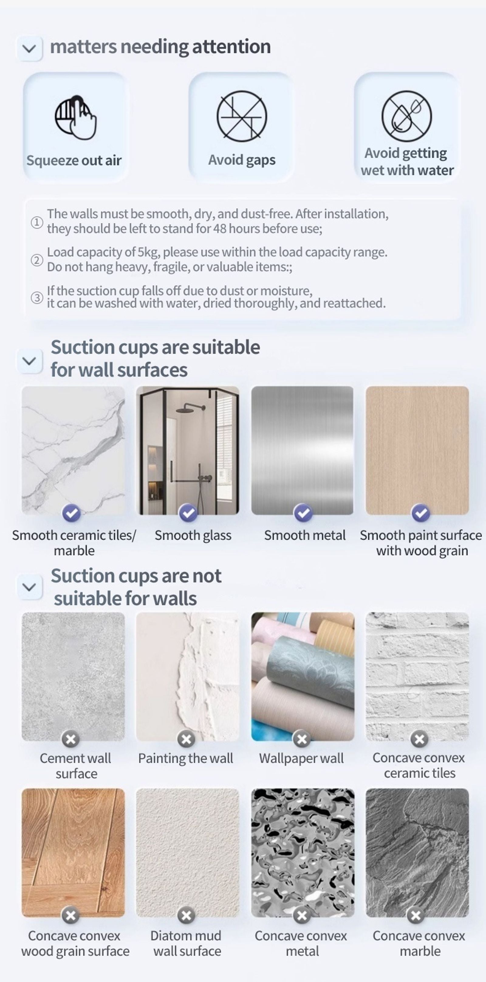 No Drill Suction Cup Bathroom Organizer Rack