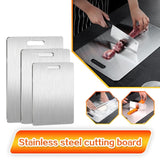Thickened Double Sided Stainless Steel Chopping Board