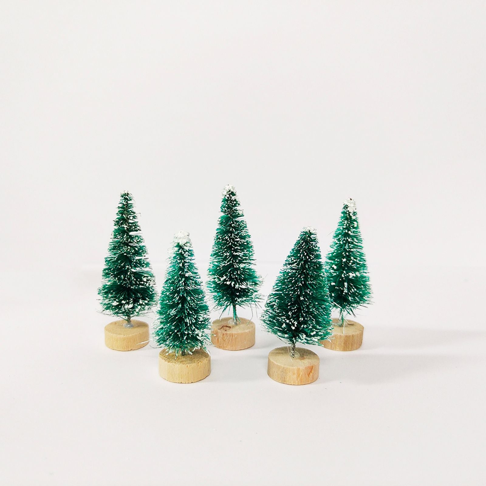 Mini Christmas Tree Ornament Set - 5/8pcs Decorative Cedar Pine