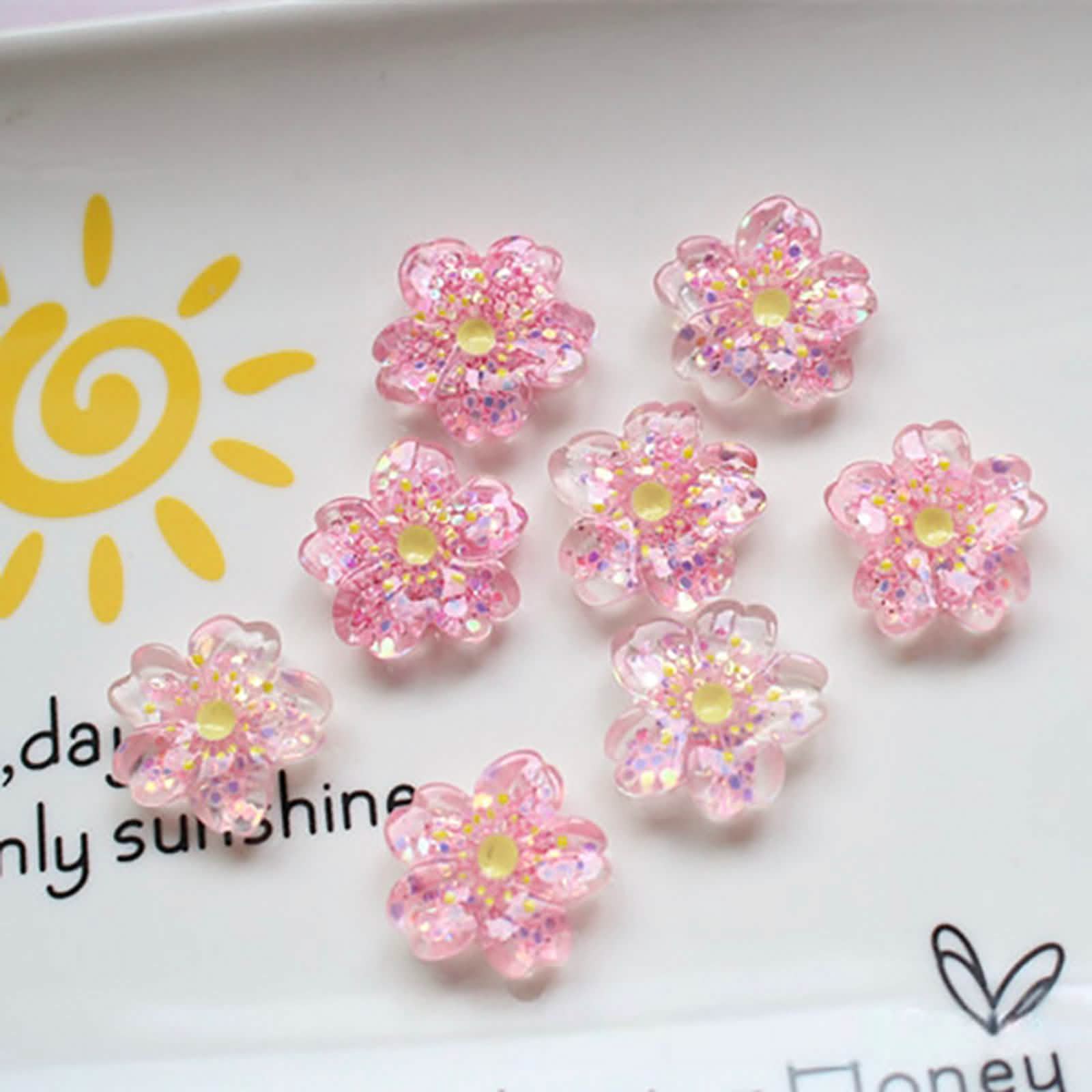 10pcs Pink Blossom Sakura Refrigerator Magnets