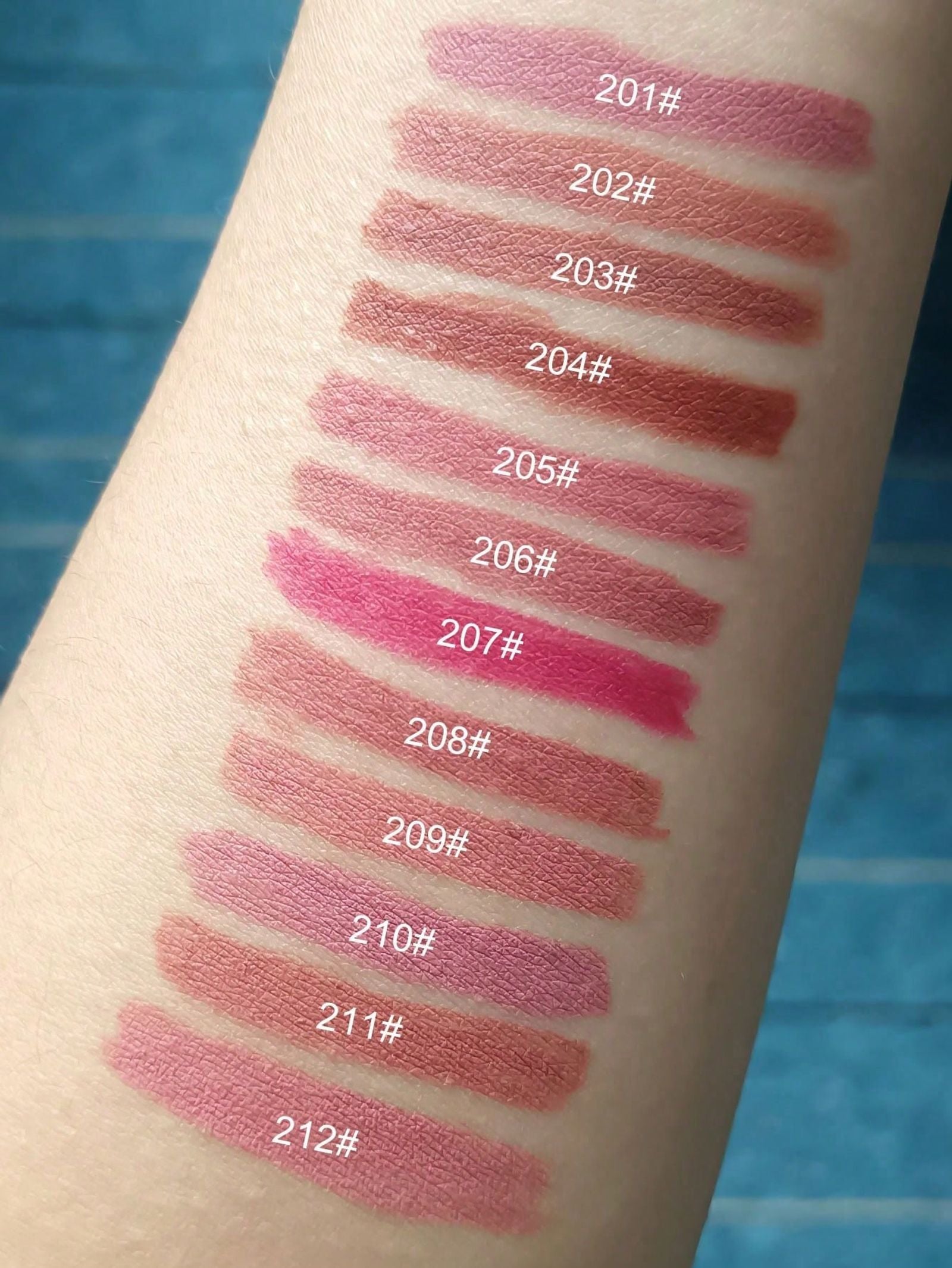 12-Piece Lip Liner and Matte Lipstick Pencil Set