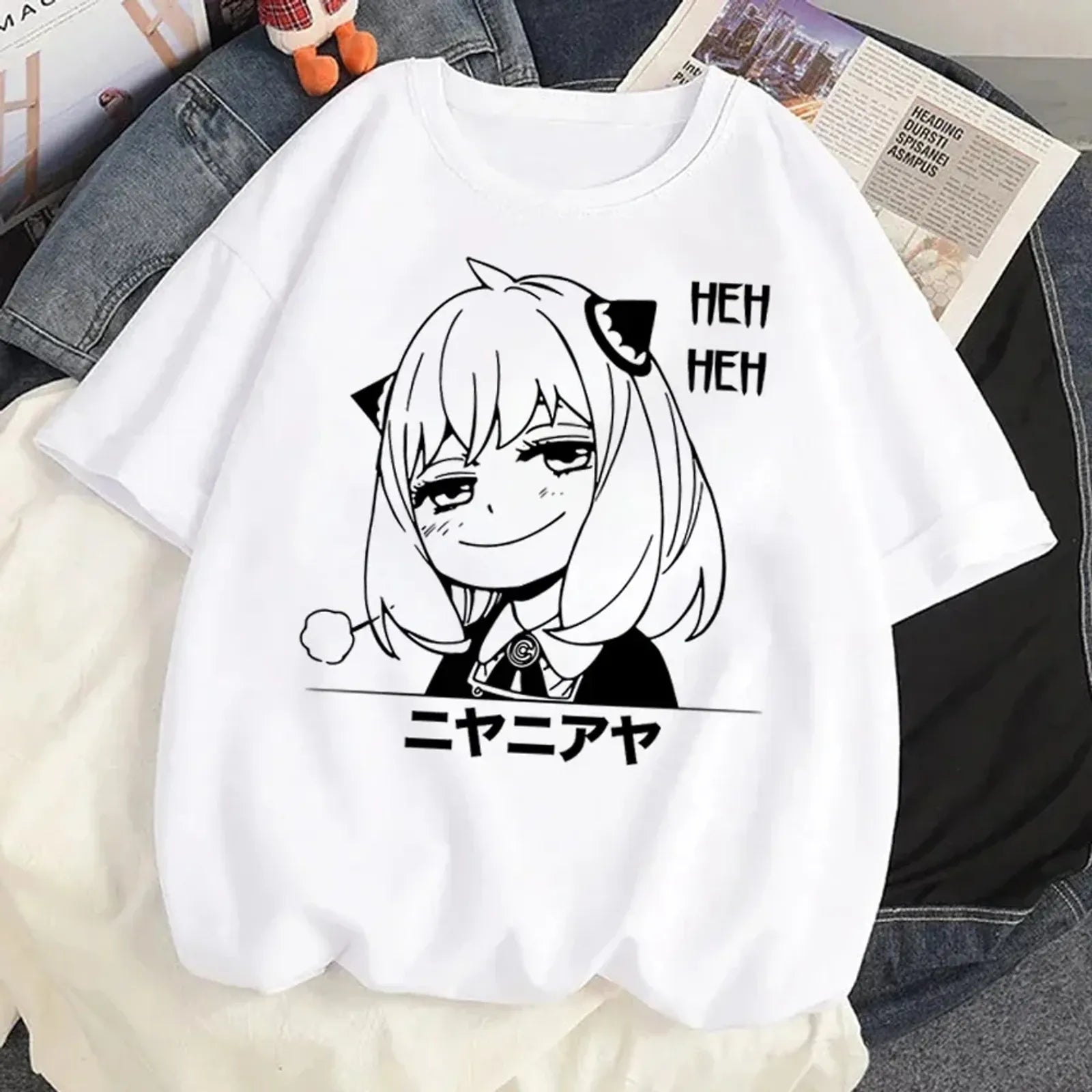 Loid, Yor, and Anya Forger Kawaii Anime T-shirt