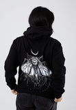 Bad Omens Moth Printed Oversized Hoodie