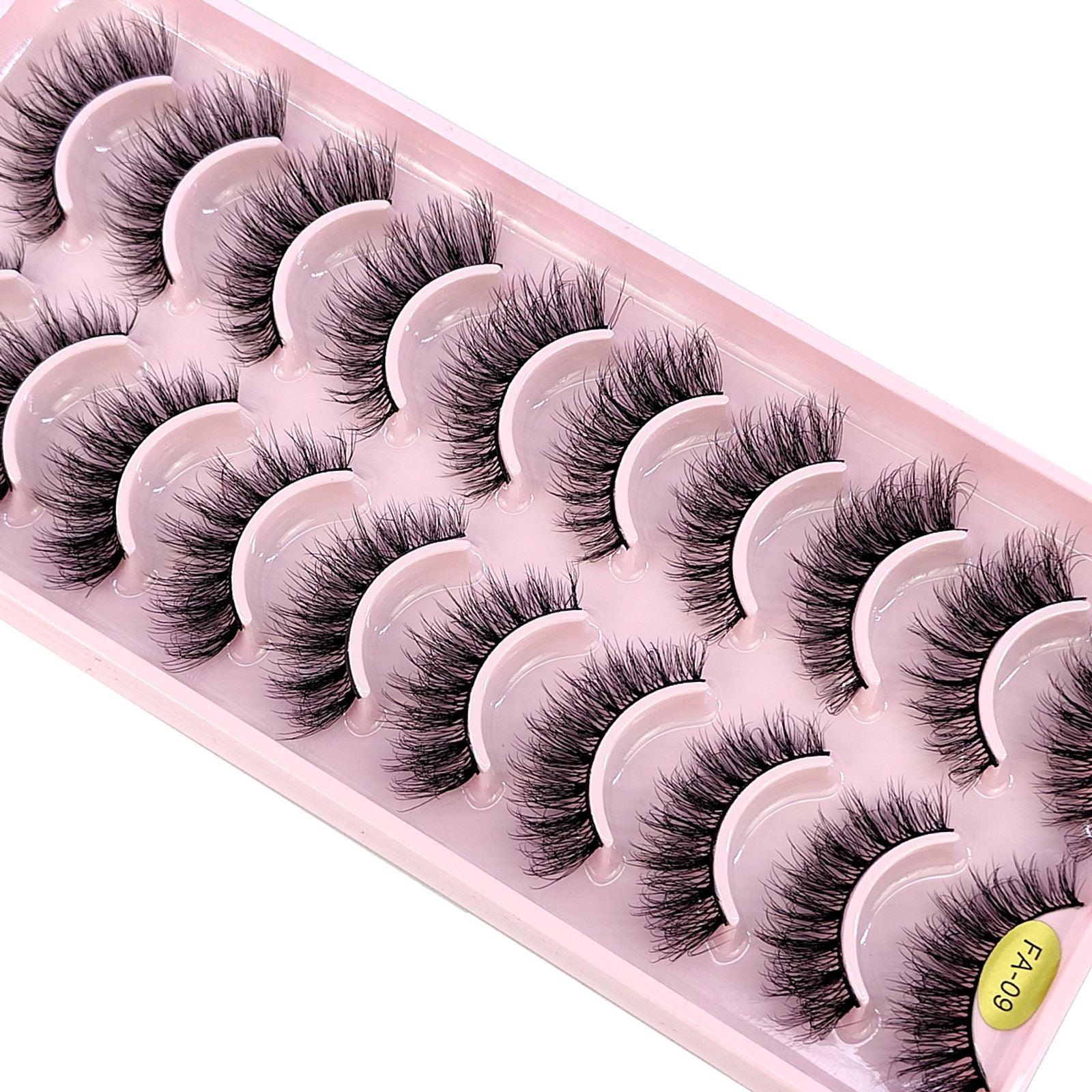3D Faux Mink Hair False Eyelashes - Natural Crisscross Lashes