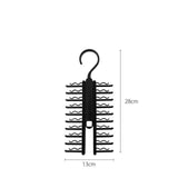 Rotatable 20-Hook Silk Scarf and Tie Storage Rack