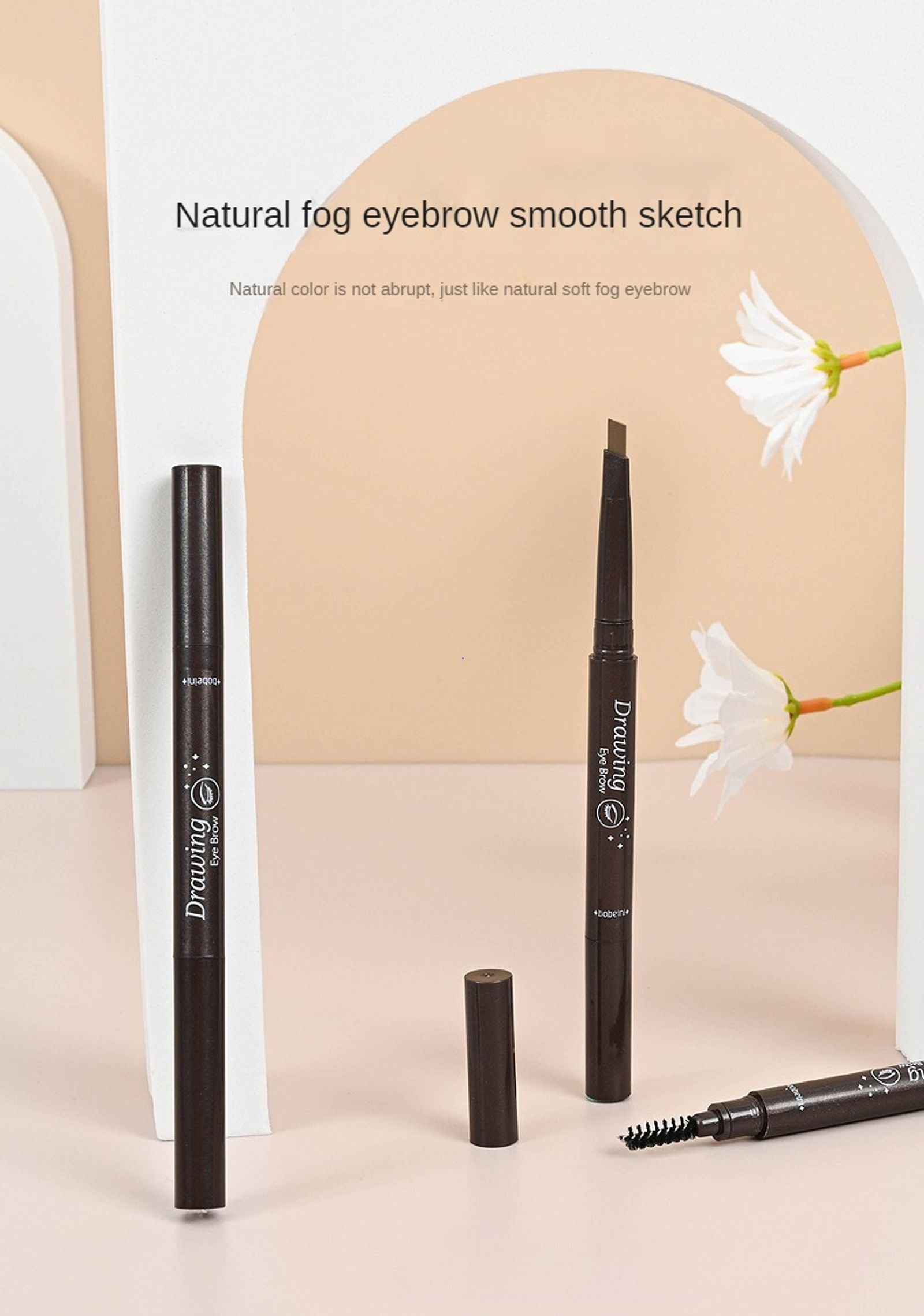 2 in 1 Waterproof Eyebrow Pencil - Long Lasting & Easy to Use