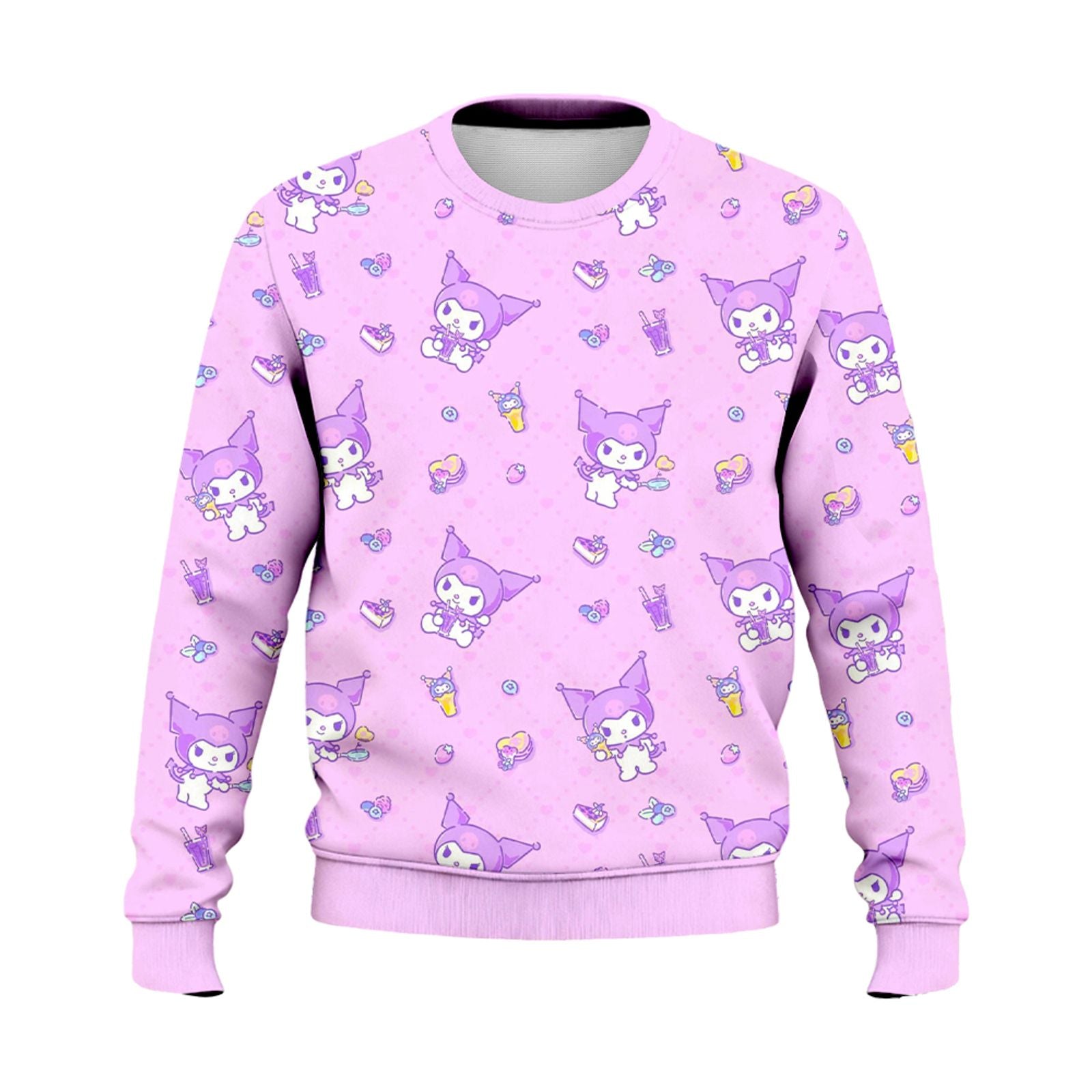 Kuromi Pink Dessert Oversized Sweatshirt
