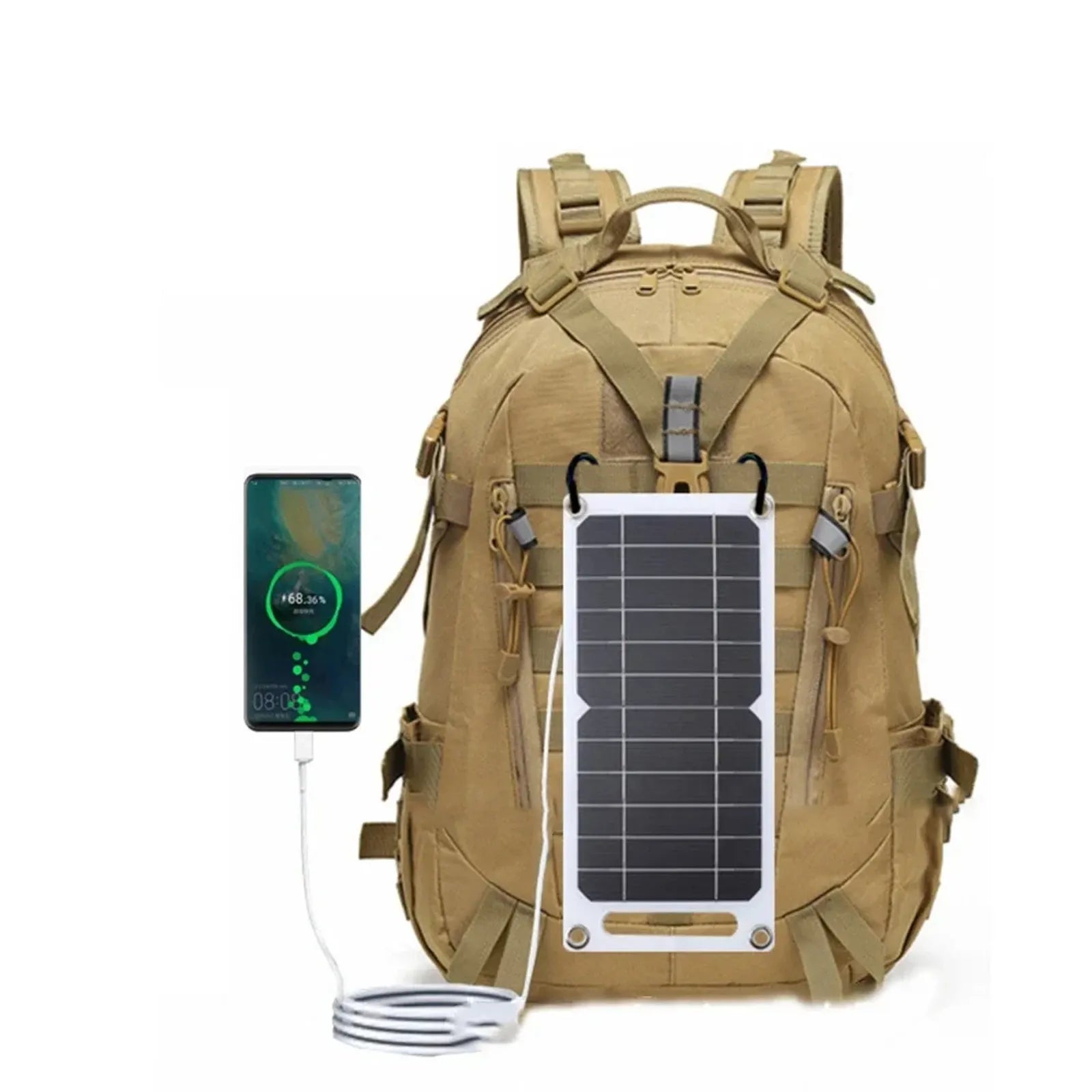 35W Portable Solar Panel with USB Charger for Outdoor Use