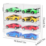 Acrylic Car Display Box 1:64 for Hot Wheels - 8 Grid Rack