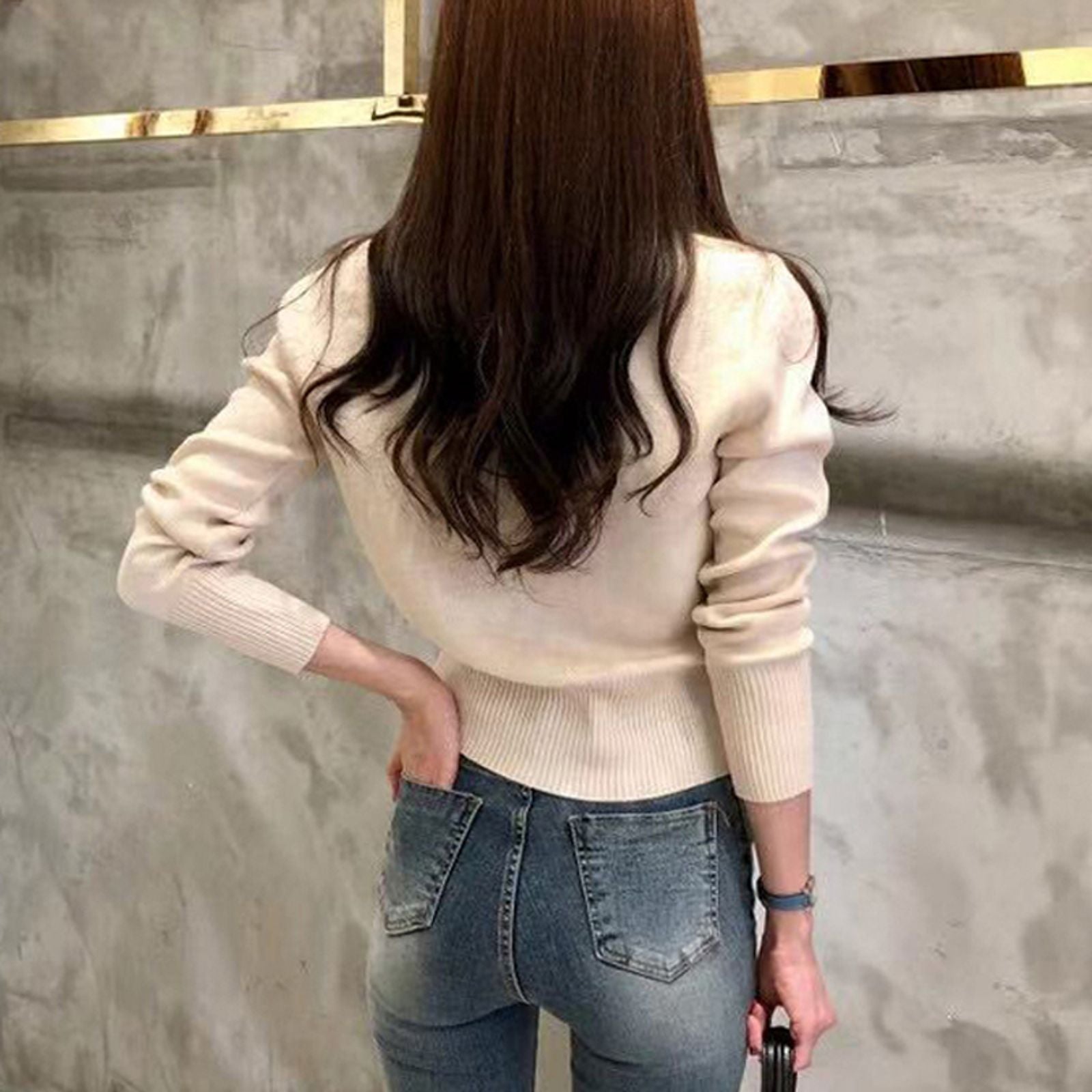2025 Autumn Long Sleeve Knitted Cardigan for Women