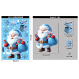 Christmas Window Stickers - Snowman, Santa, Snowflake & Elk