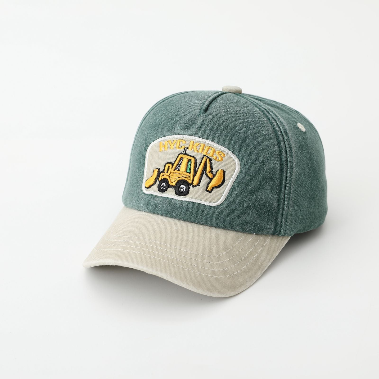Excavator Embroidered Baseball Cap for Boys