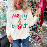 Merry & Bright Christmas Sweatshirt for Women