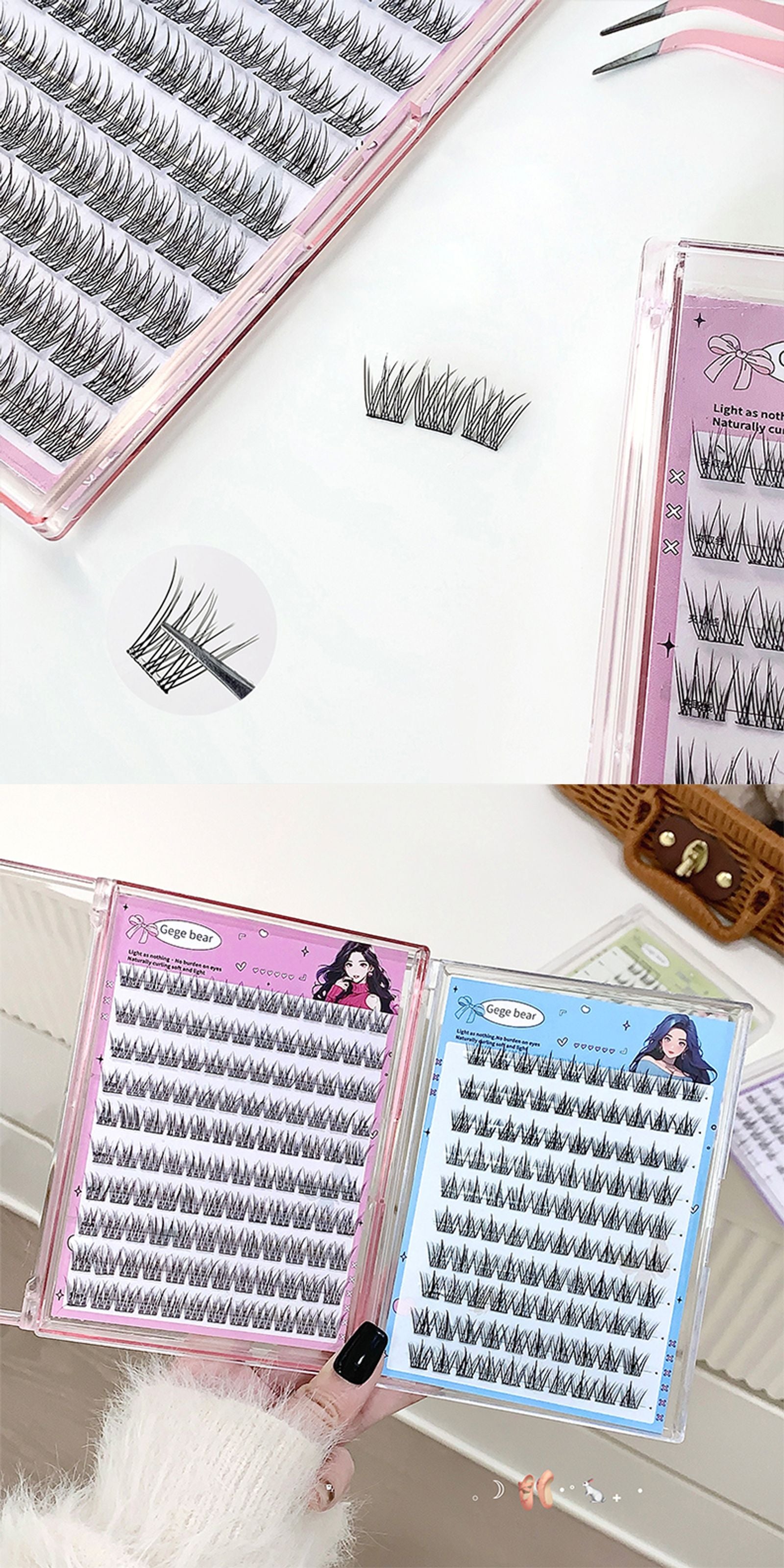 Large-capacity Glue-free False Eyelashes - Sunflower C Curl