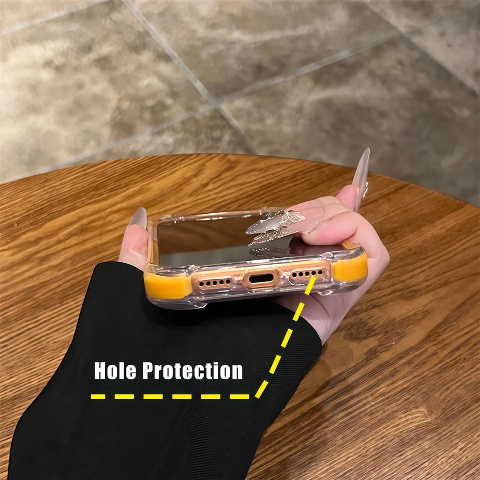 Transparent Clear Ultra Thin Acrylic Armor Case for iPhone