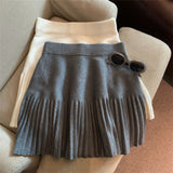 Korean Sweet Pleated Mini Skirt for Women
