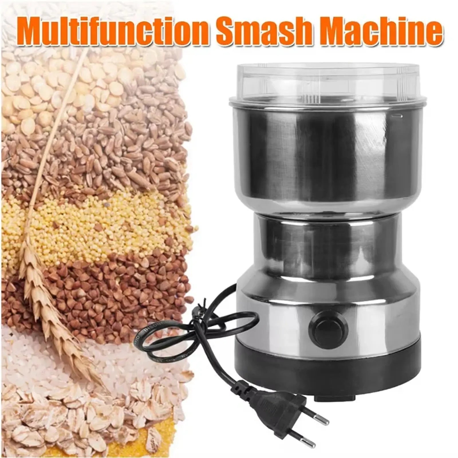 Multifunctional 4 Blade Electric Coffee and Grain Grinder