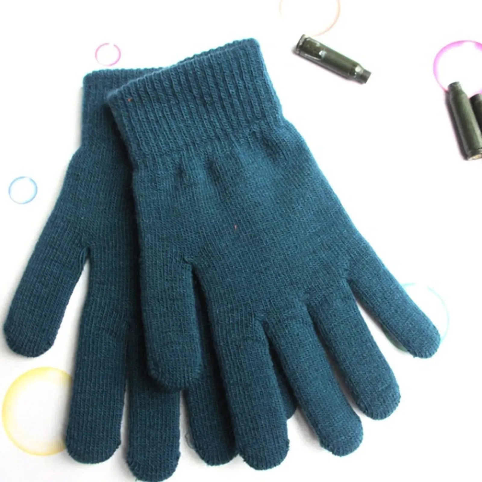 Winter Cashmere Knitted Gloves for Men and Women