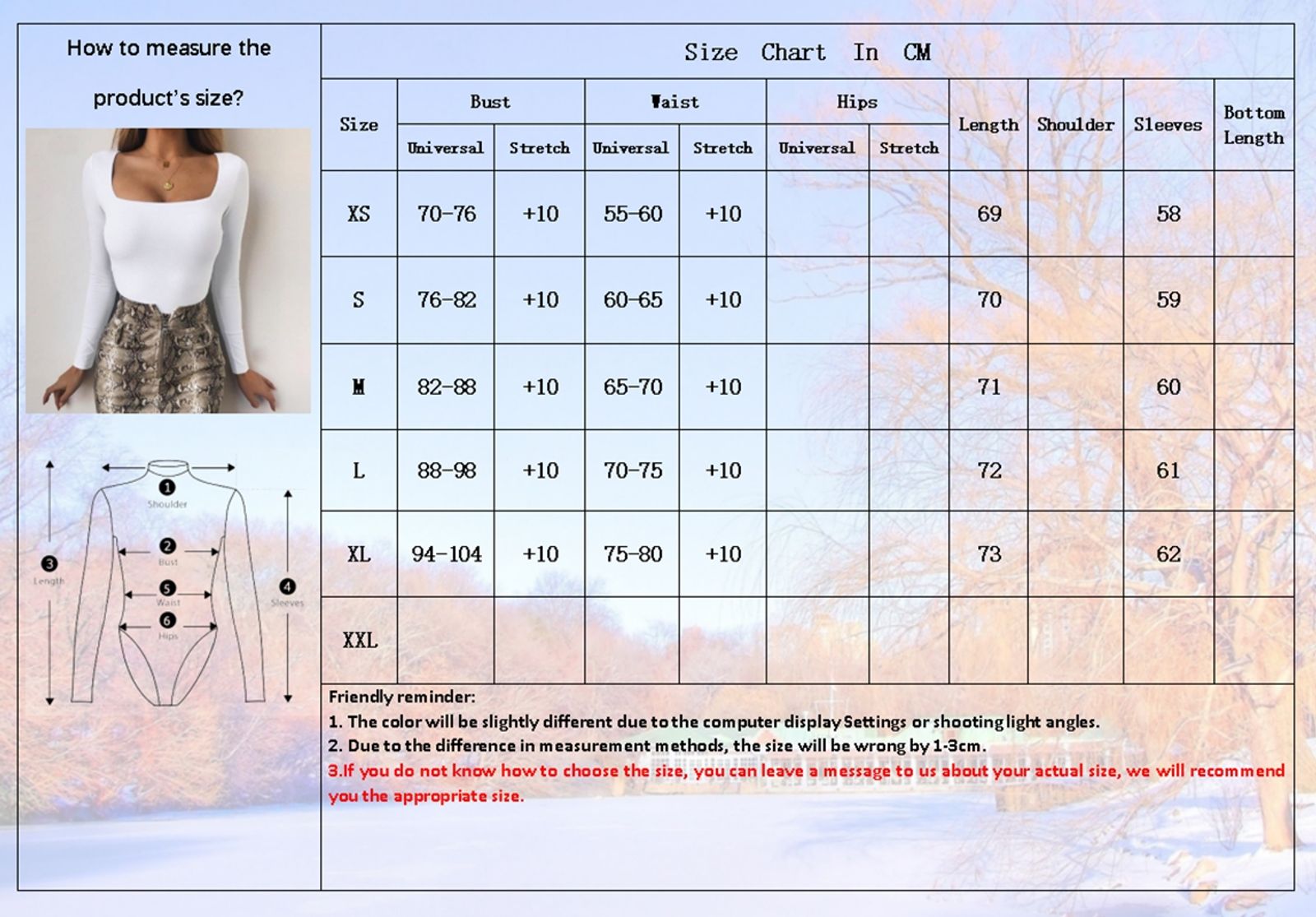 Long Sleeve Square-Cut Collar Bodycon Bodysuit