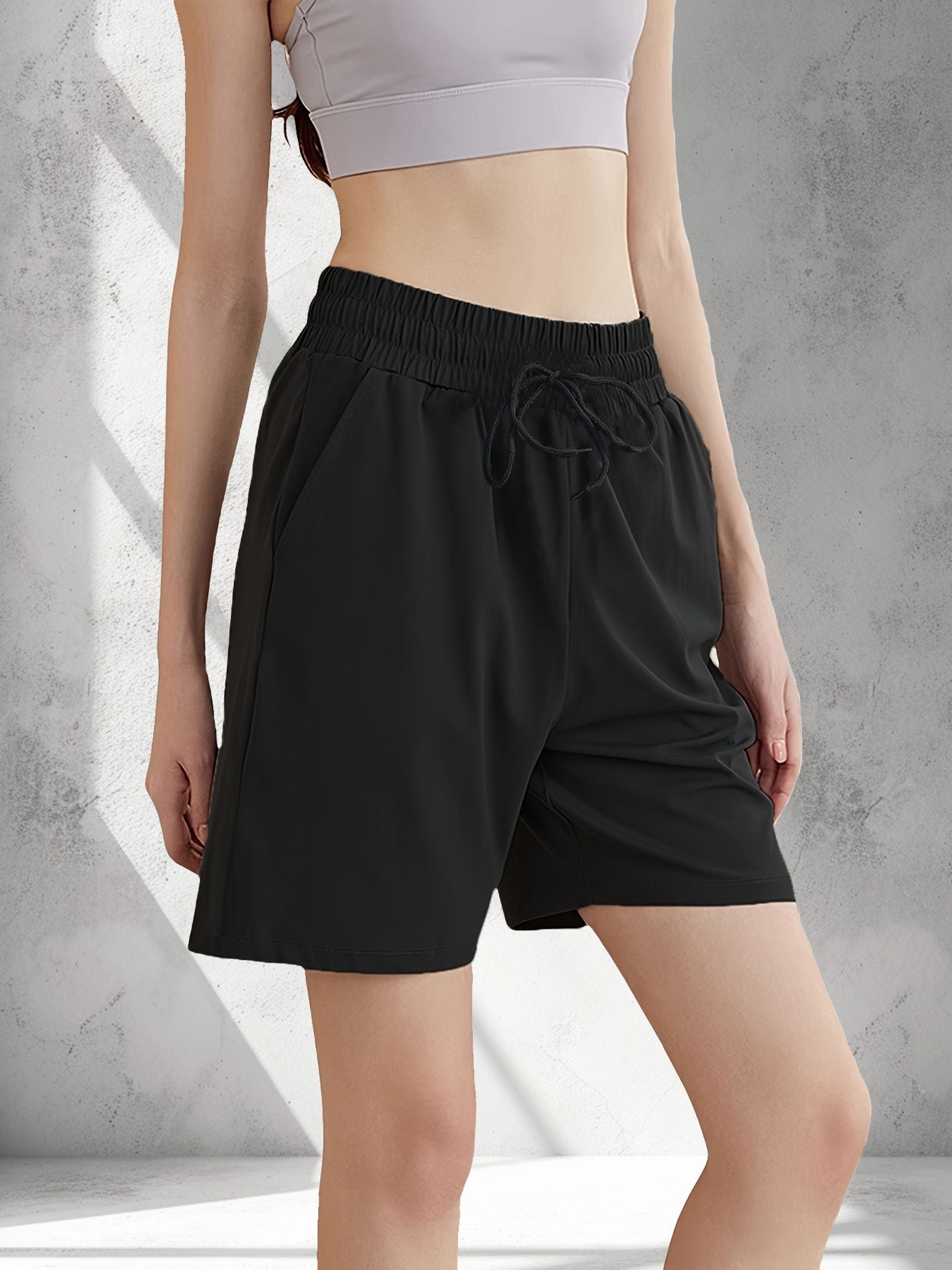 Loose Fit Running Shorts - Casual Five-Quarter Length Trousers