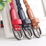 Fashion Casual Woven Leather Women's Decorative Belt