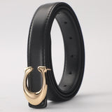 Soft C-Type Smooth Buckle Belt - Versatile Casual Women's Accessory