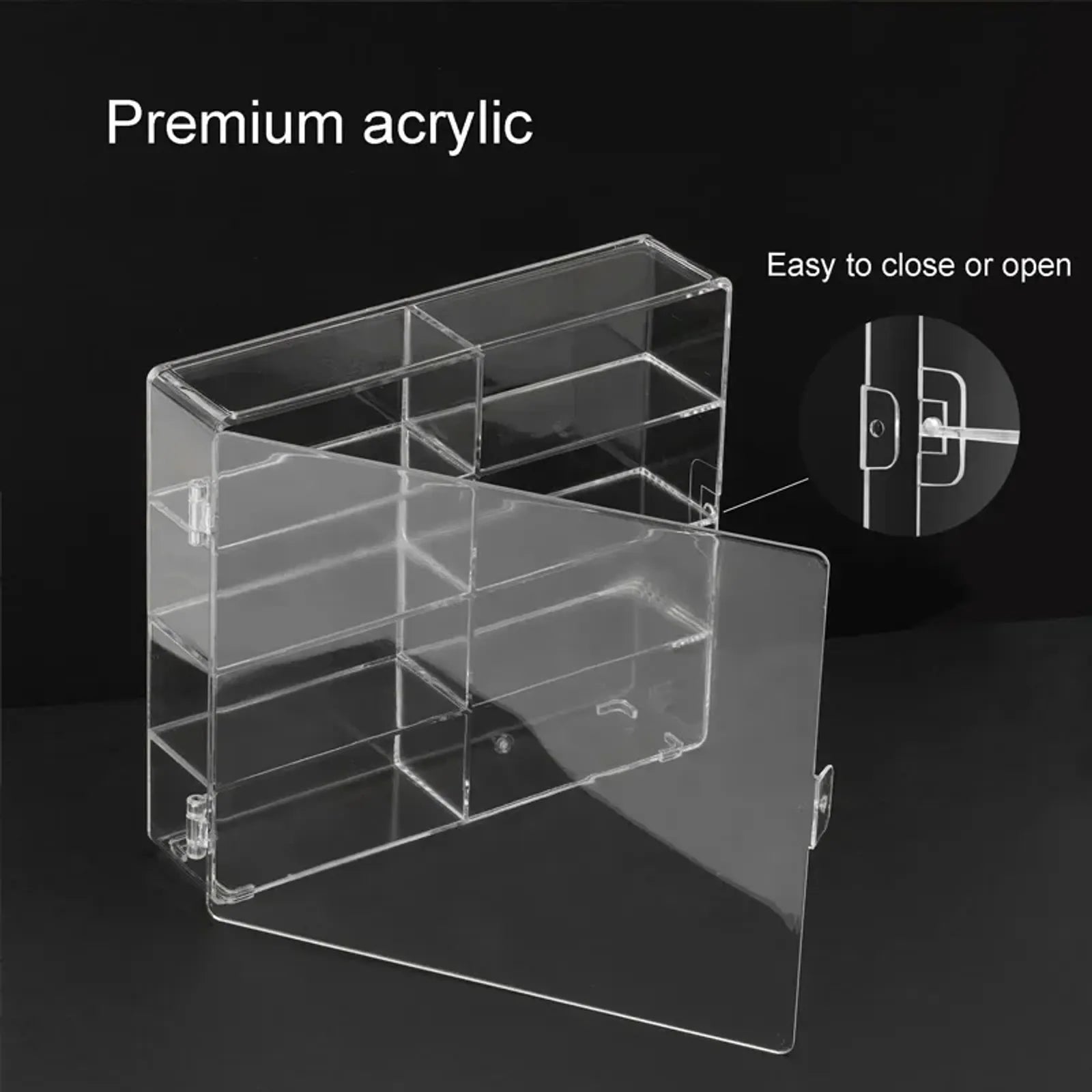 Acrylic Car Display Box 1:64 for Hot Wheels - 8 Grid Rack