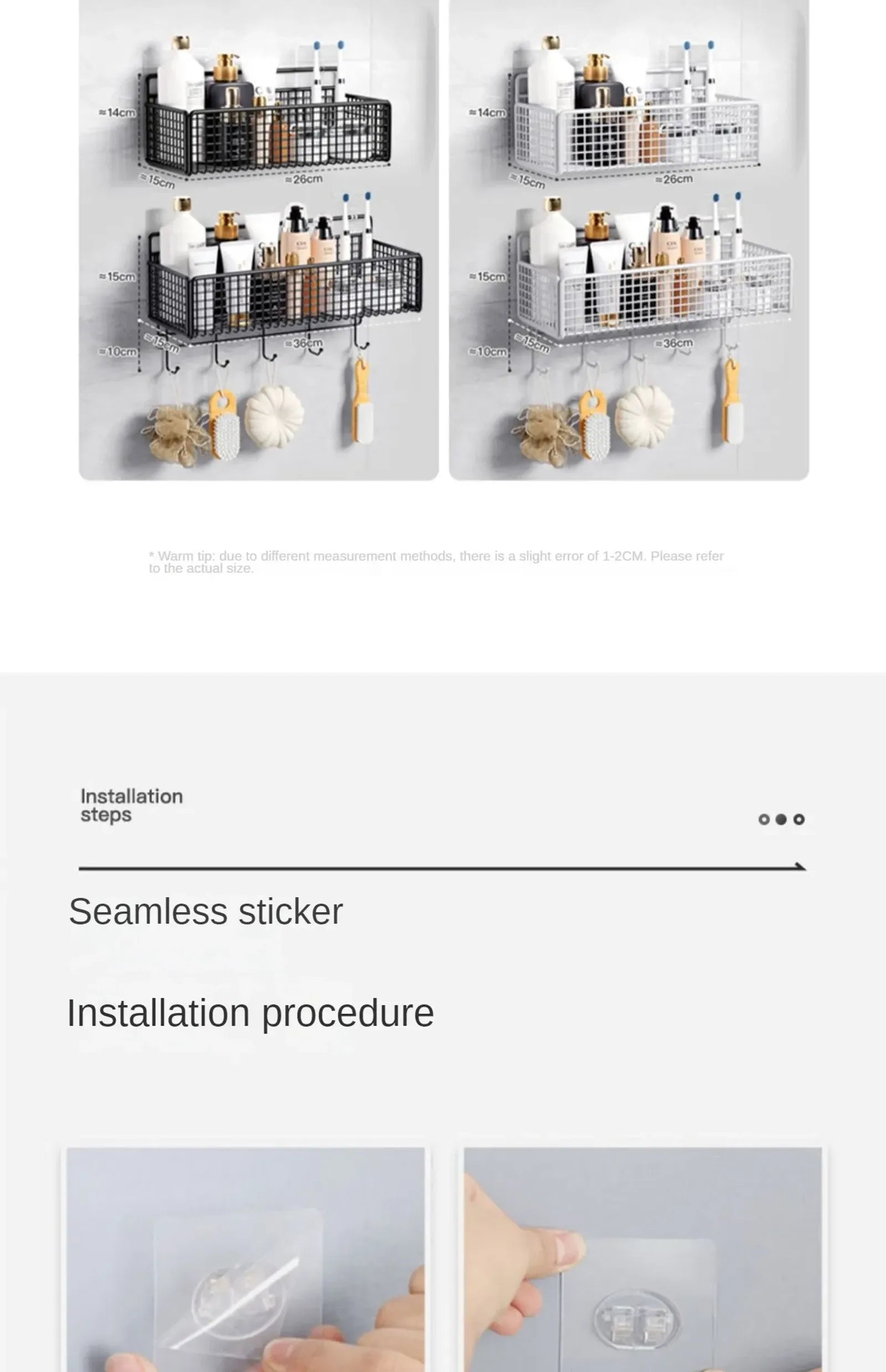 Multifunctional Bathroom Organiser Shelf