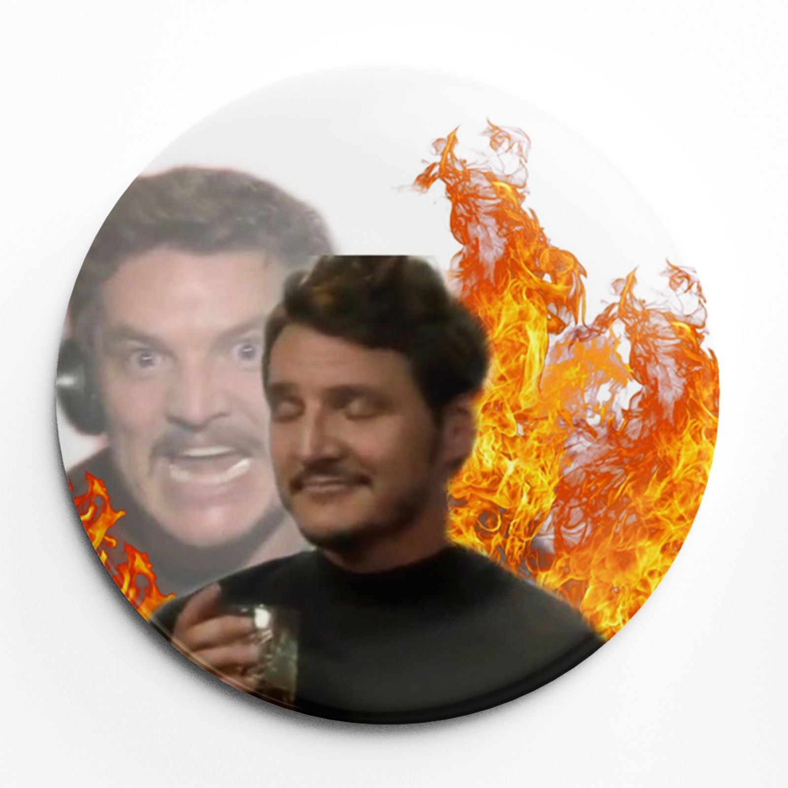 Pedro Pascal Pink Cute Soft Button Pin Brooch Jewelry