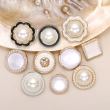 10 Circular Plastic Buttons for Women's Clothing Decoration