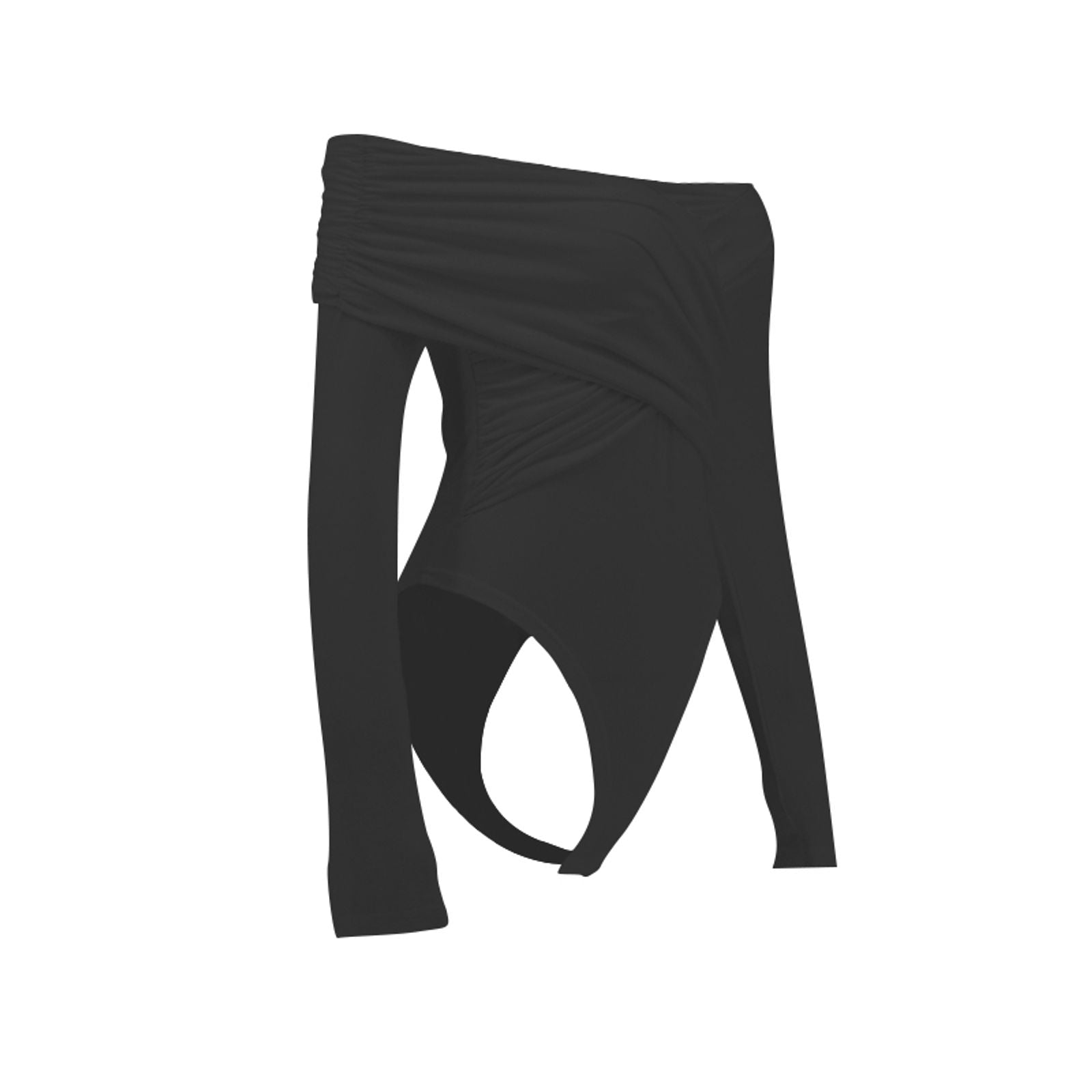 Women's Long Sleeve Crossed Bodysuit