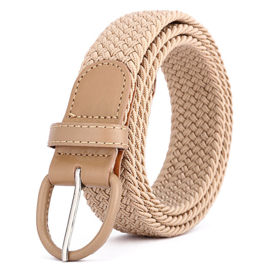 Casual Elastic Woven Belt for Men and Women