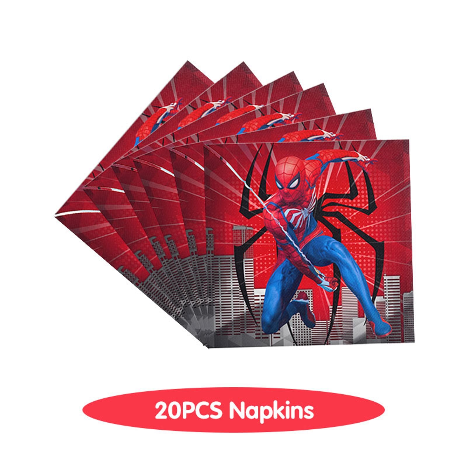 Spiderman Birthday Tableware Set for Kids