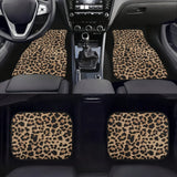 Leopard Print All-Weather Car Floor Mats Set