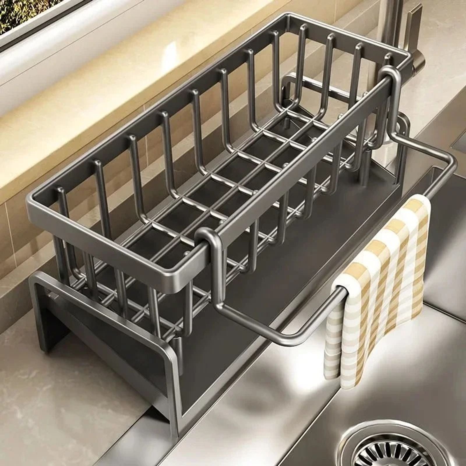 Multifunctional Sponge Rack and Kitchen Organizer
