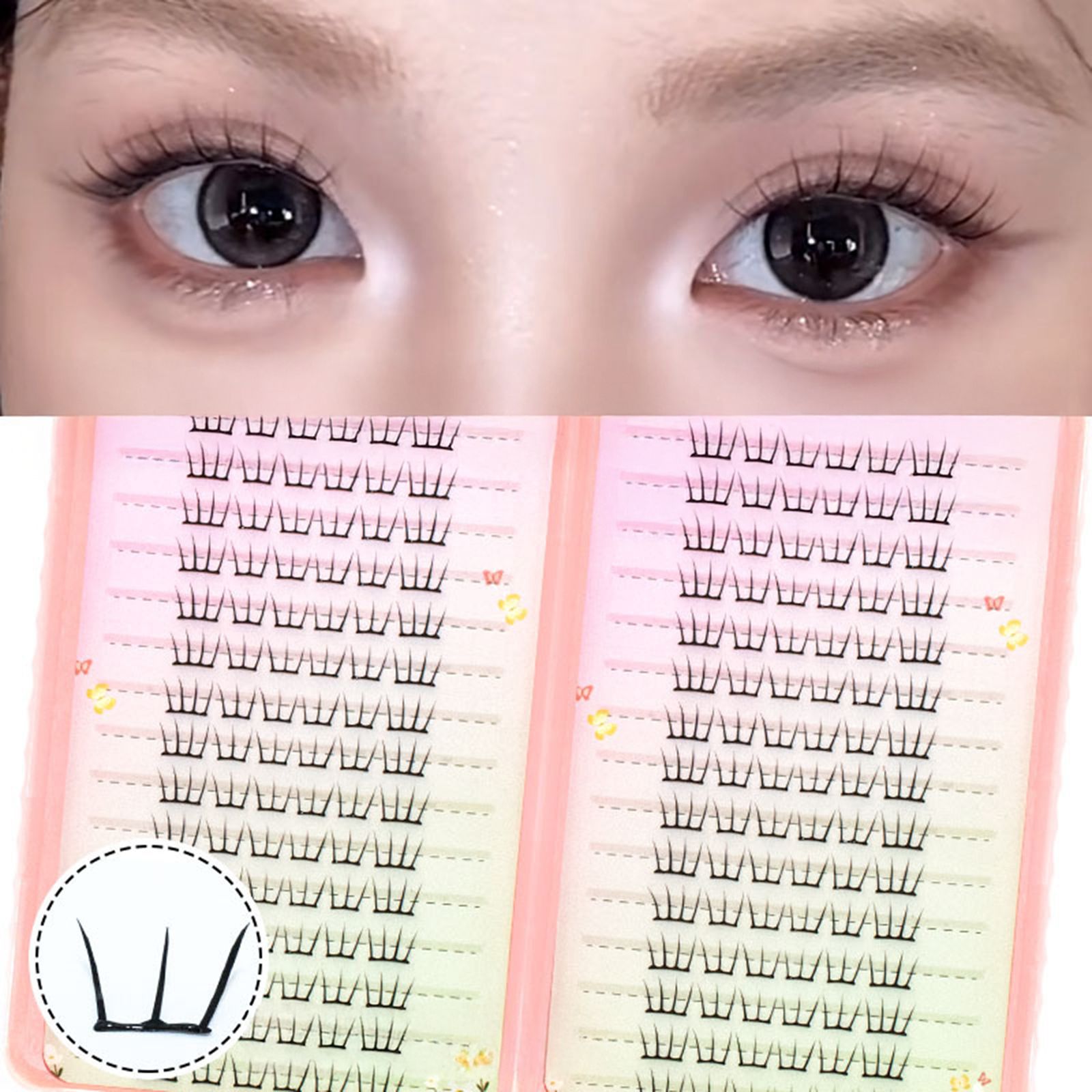 Korean Idol Wispy False Eyelashes for Natural Eye Enhancement