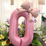 40-Inch Pink Bowknot Aluminum Foil Balloons