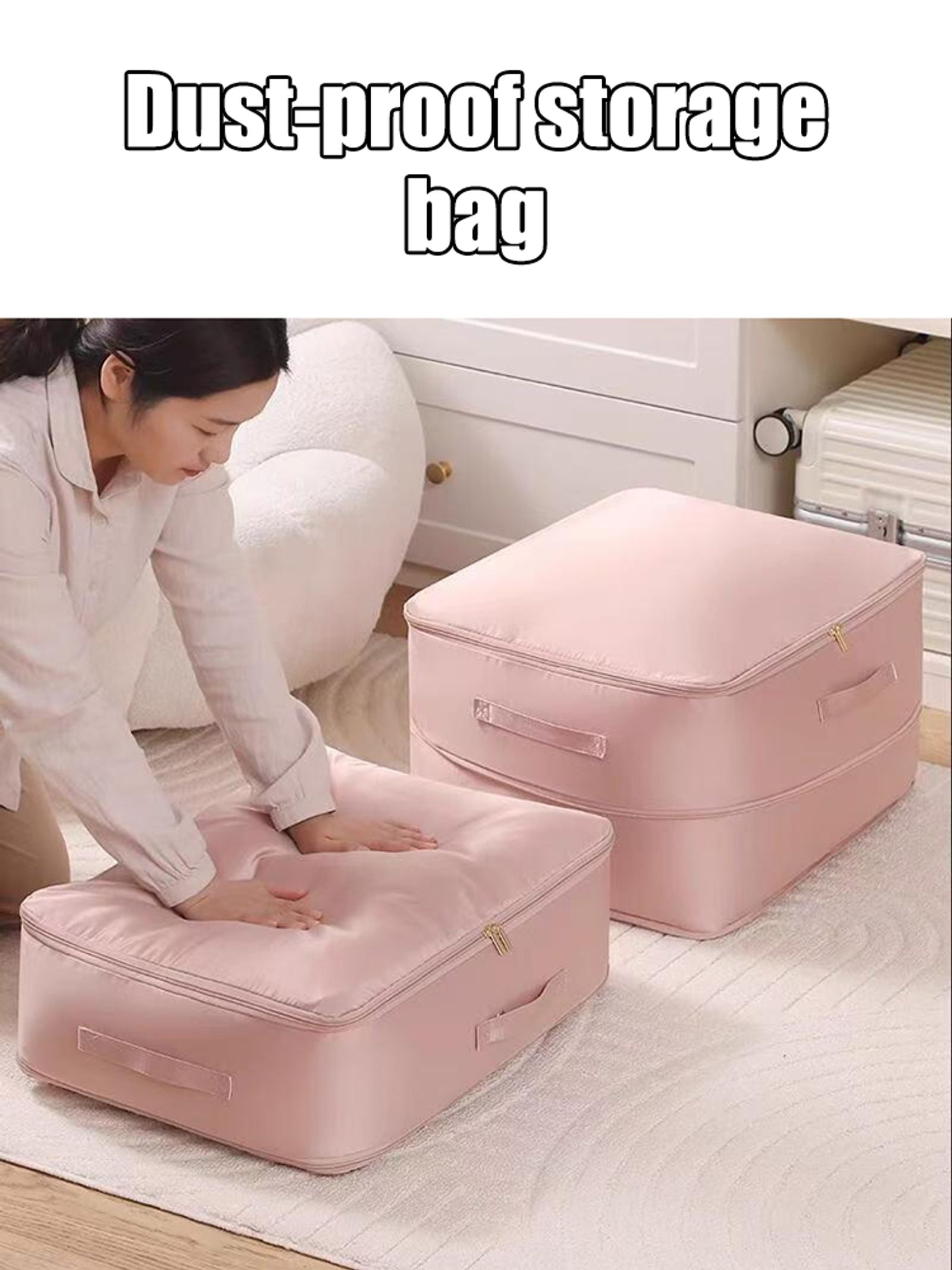 Heavy-Duty Self-Compressing Storage Bag - Portable Organizer