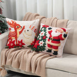 4pcs Merry Christmas Cushion Covers for Home Decoration
