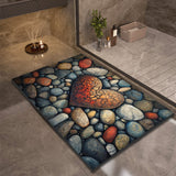 Stone Design Diatomite Bath Mat - Non-Slip & Quick Dry