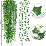 Green Ivy Leaf Hanging Vine Garland for Home Decor