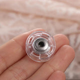 5 Pairs Plastic Transparent Hidden Snap Buttons for Coats