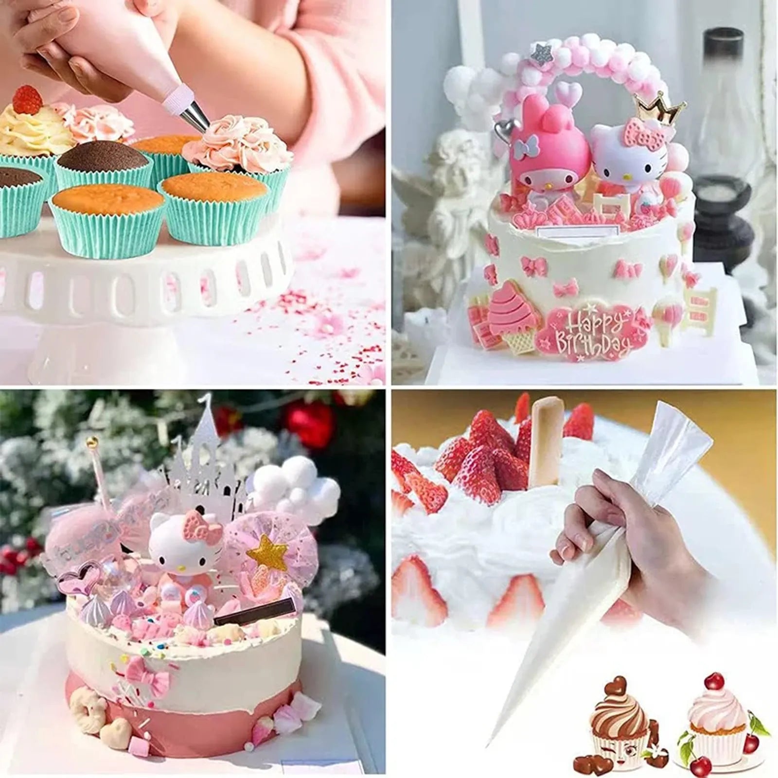Disposable Cream Pastry Bags for Cake Decorating