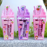 Cute Ice Cream Lip Gloss and Balm Set