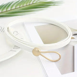 No-Hole Vintage PU Leather Knotted Belt for Women