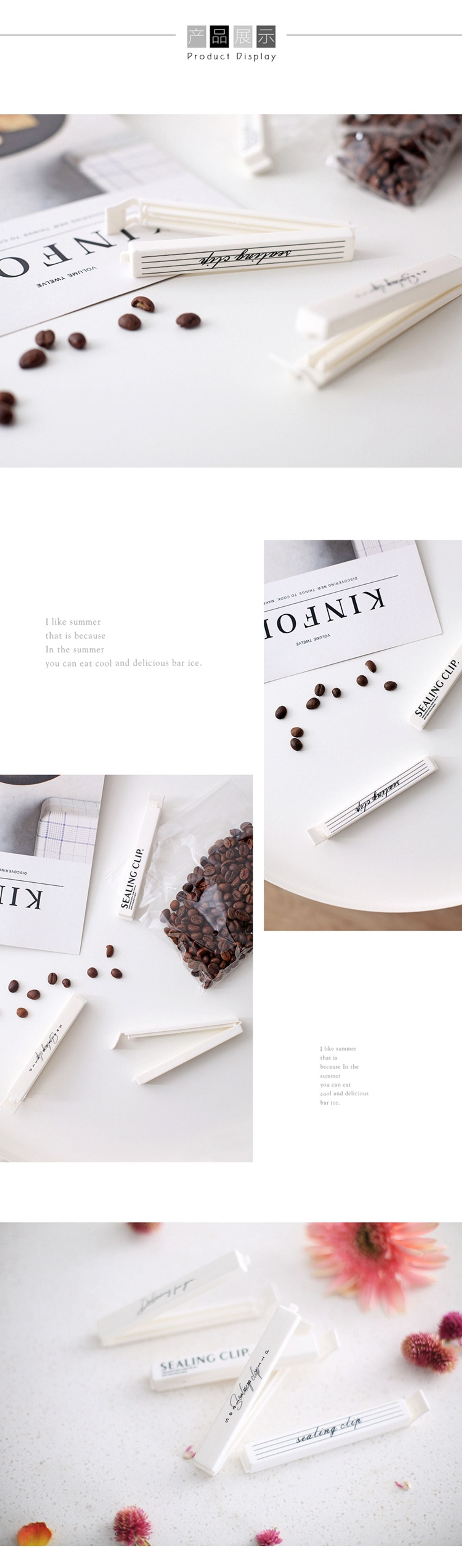 10Pcs Portable Kitchen Food Sealing Bag Clips